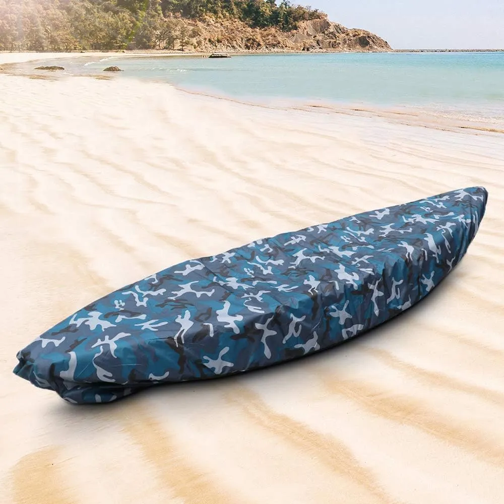 Lucky Monet Waterproof 210D Kayak Canoe Cover Storage Dust Cover UV50  Sunblock Fishing Boat Cover Shield Protector