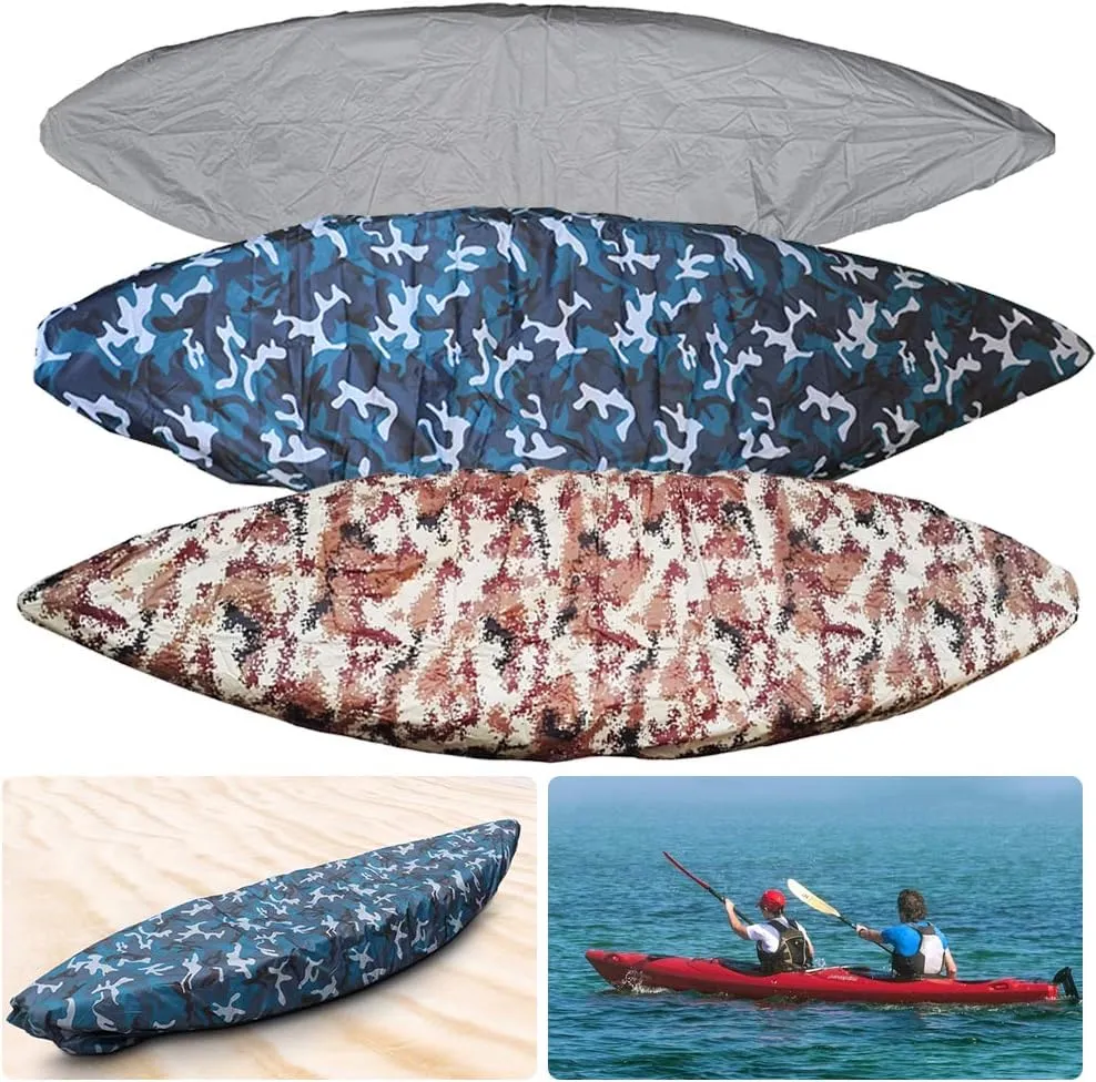 Lucky Monet Waterproof 210D Kayak Canoe Cover Storage Dust Cover UV50  Sunblock Fishing Boat Cover Shield Protector