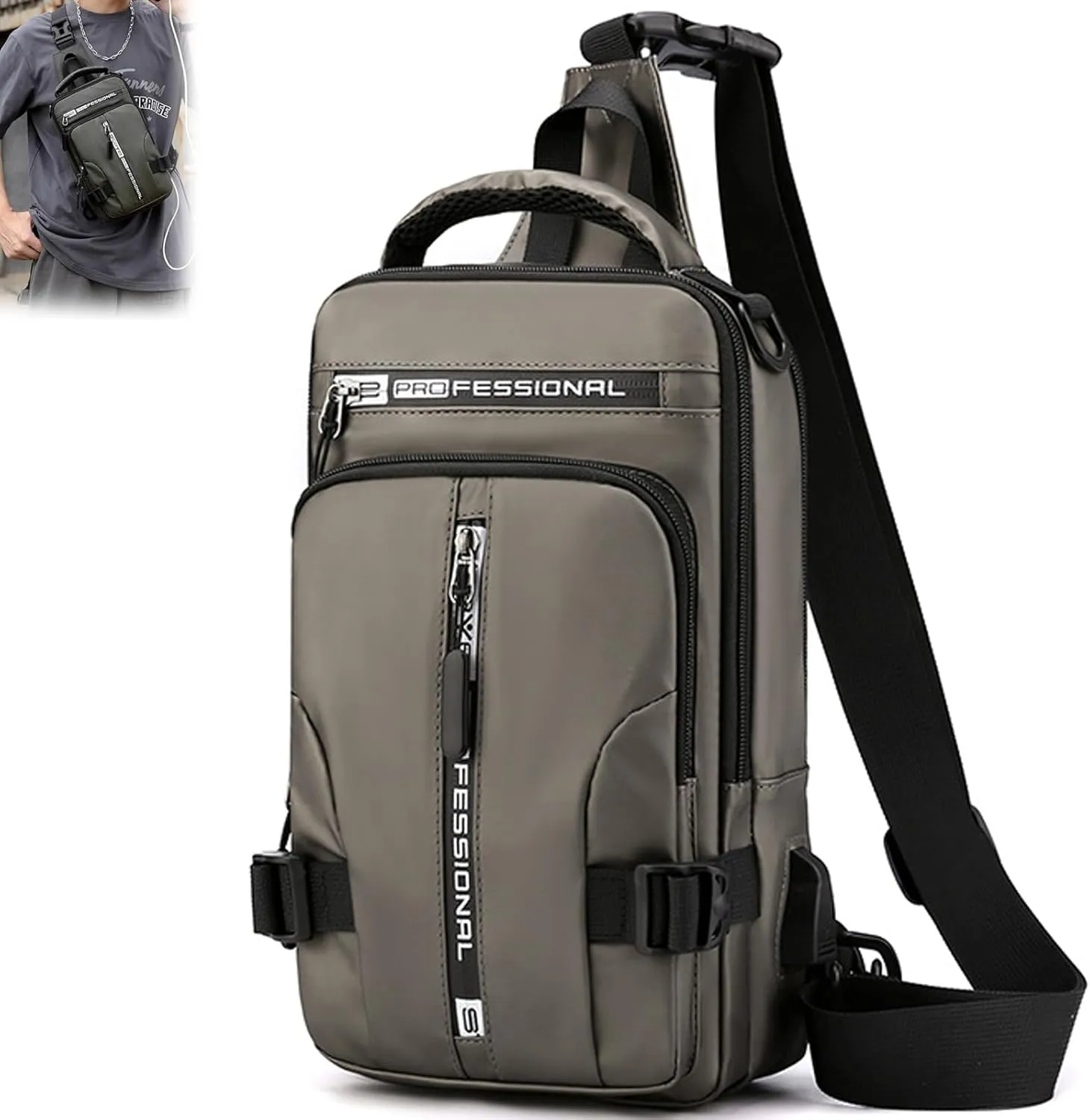 Luckyabow Waterproof Crossbody Bag, Luckyabow Waterproof Walking Bag, Suitable for Hiker