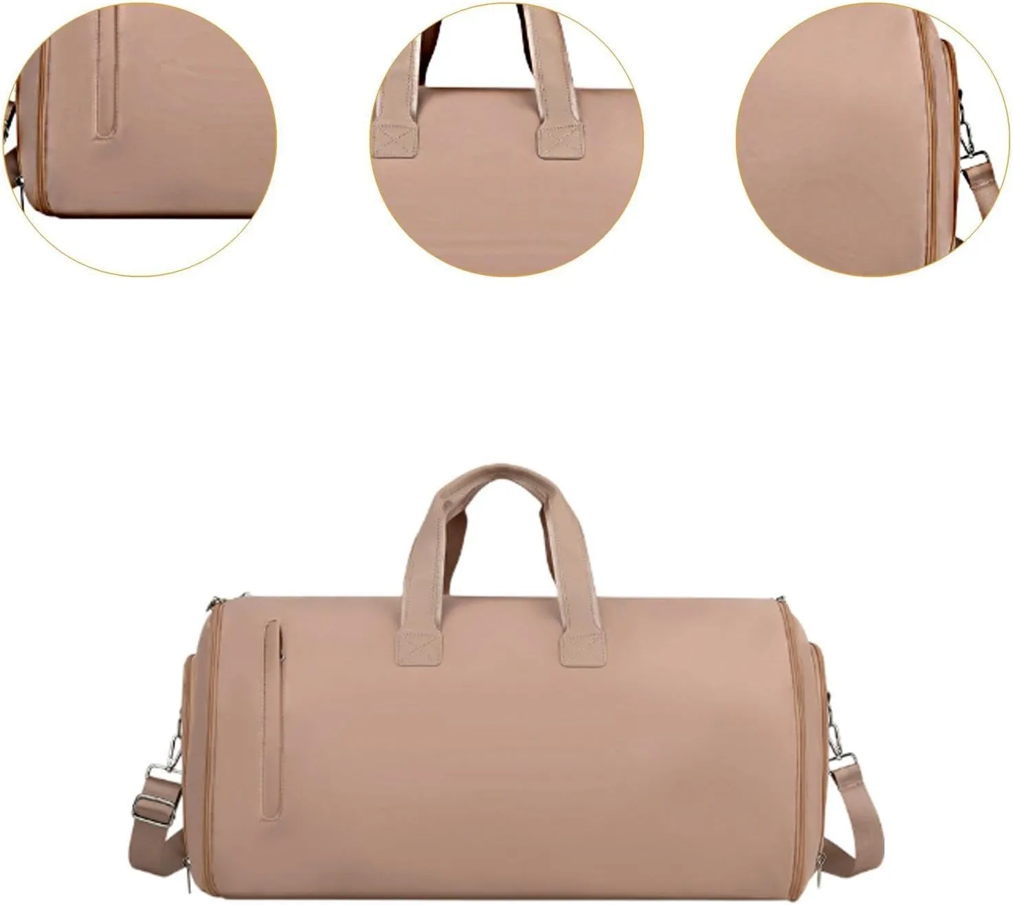 Luggage Bag Carry on Bag Business Travel Bag for for Men Camping Outdoor Trip, Brown