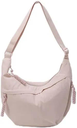 Lushandy Nylon Crossbody Bags for Women, Crescent Bag Luna Bag Casual Hobo Crossbody Purse Dumpling Bags Moon Shoulder Purse
