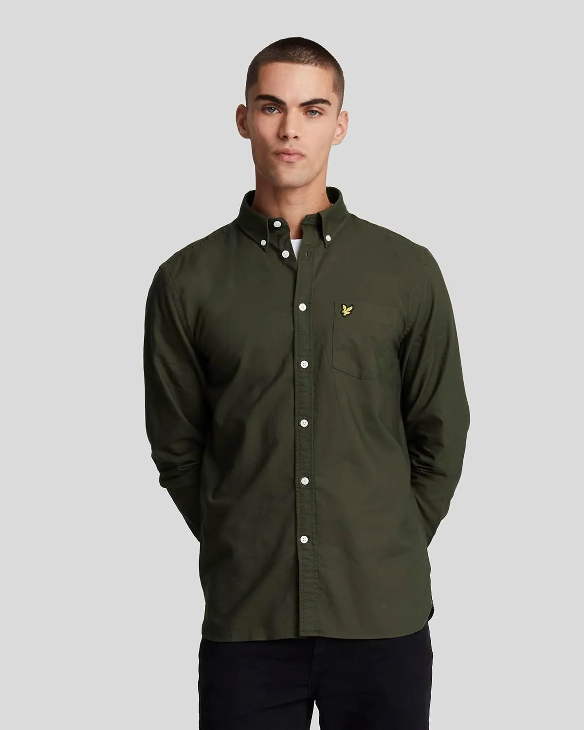 Lyle & Scott Mens Plain Oxford Shirt