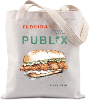 Lywjyb Birdgot Vintage Finest Food Stores Tote Bag Food Lover Gift Supermarket Food Gift