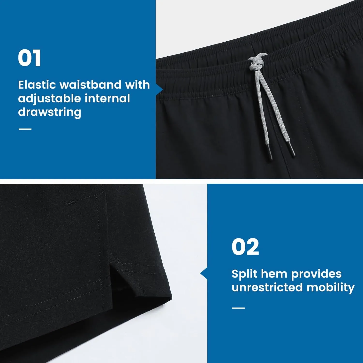 maamgic Gym Shorts for Men 7 inch with Liner Stretch 2 in 1 Workout Shorts Men Quick Dry Athletic Shorts