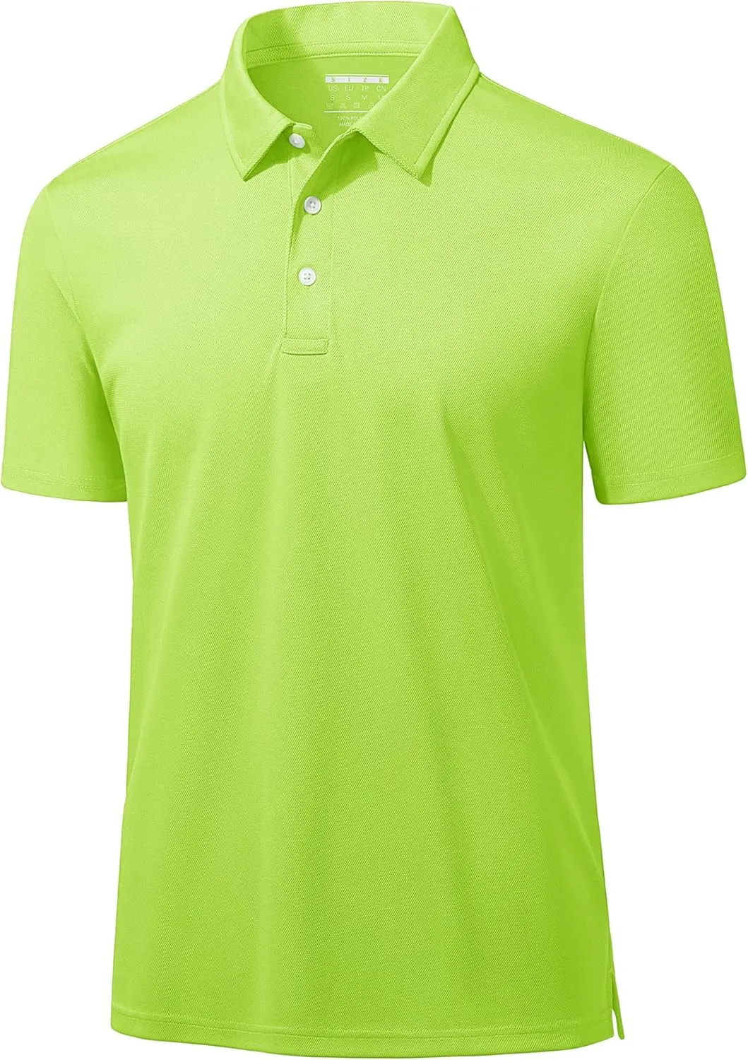 MAGCOMSEN Men's Polo Shirts 3 Buttons Casual Work T Shirts Quick Dry Short Sleeve Golf Shirt Pique Jersey Outdoor Performance