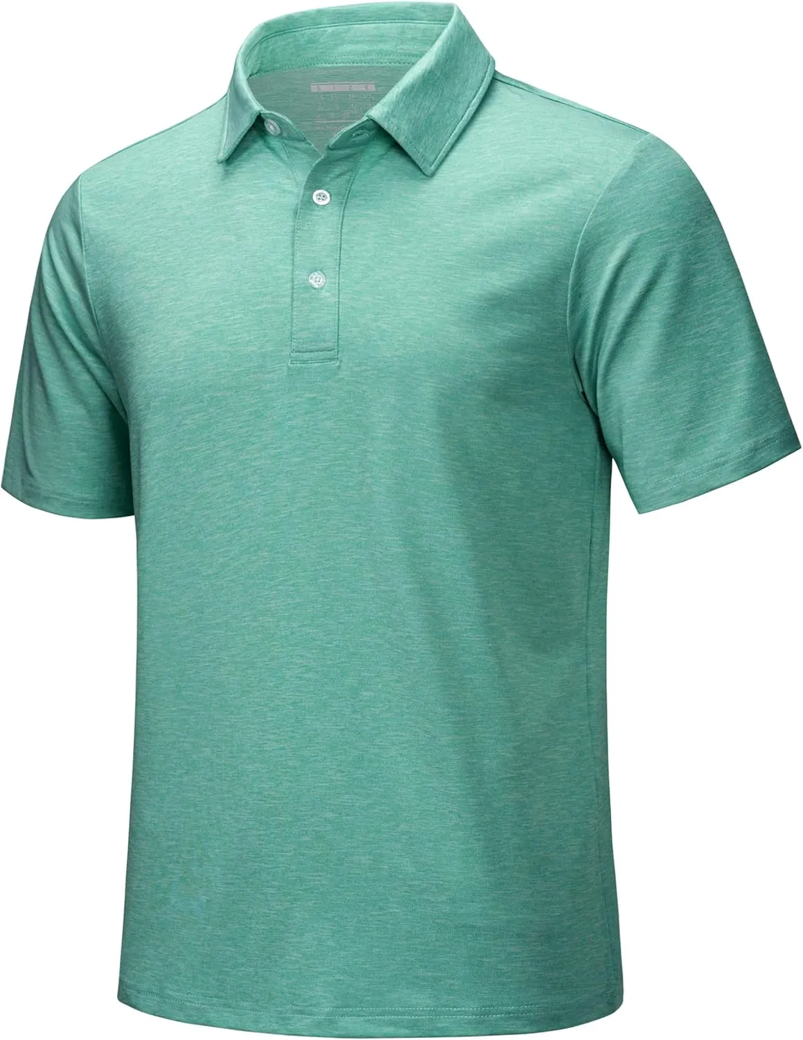 MAGCOMSEN Men's Short-Sleeve Polo,Golf Shirts for Men 3-Button Moisture Wicking,Athletic Outdoor Collared T-Shirt