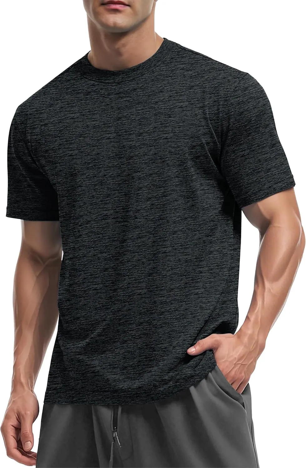 MAGCOMSEN Men's Short Sleeve Sun Protection Shirts Quick Dry Athletic T-Shirts Hiking Running Workout Gym Rash Guard