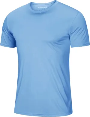 MAGCOMSEN Men's Short Sleeve UPF 50  T-Shirt Quick Dry Rash Guard Athletic Running Swim Top Tee Performance Water Shirts