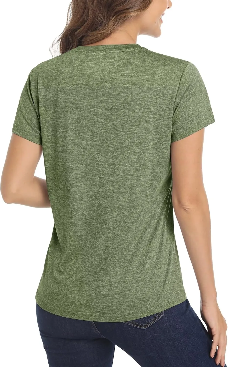 MAGCOMSEN Women's Short Sleeve Quick Dry T-Shirts Wicking Moisture Workout Athletic Running Shirts