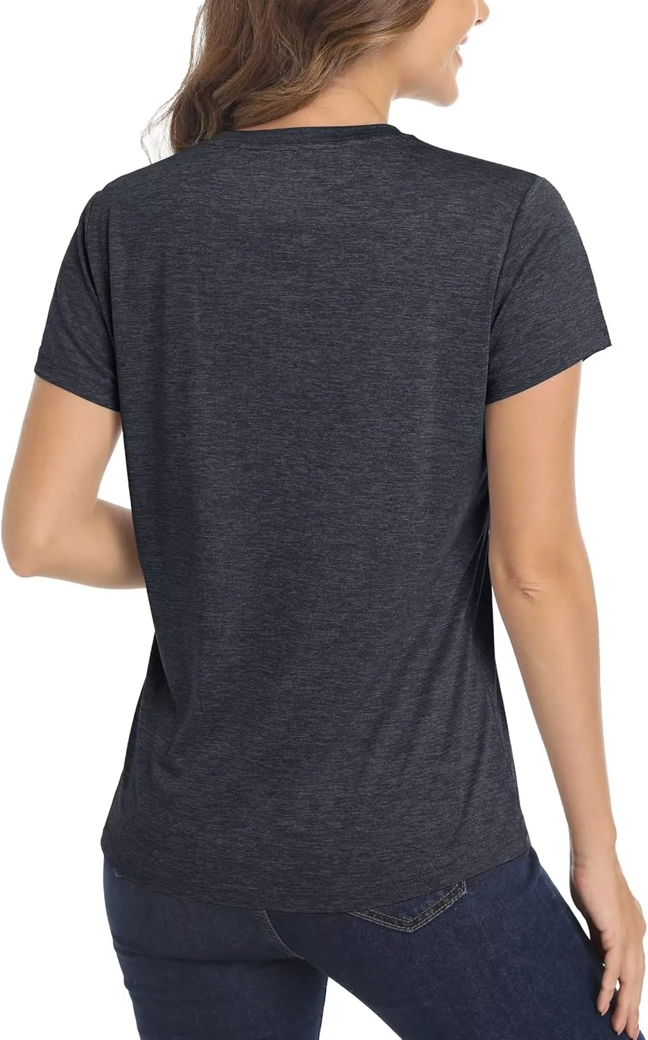 MAGCOMSEN Women's Short Sleeve Quick Dry T-Shirts Wicking Moisture Workout Athletic Running Shirts