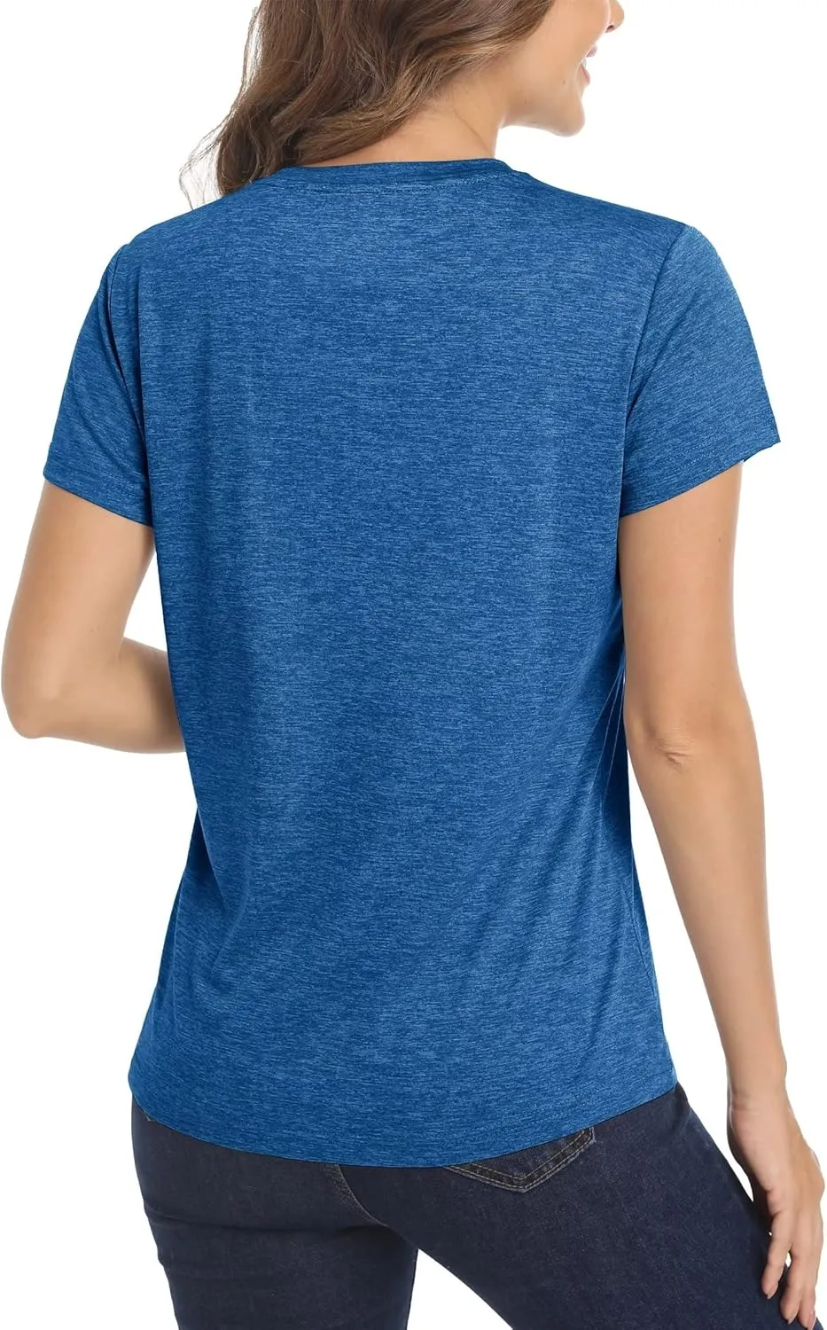 MAGCOMSEN Women's Short Sleeve Quick Dry T-Shirts Wicking Moisture Workout Athletic Running Shirts