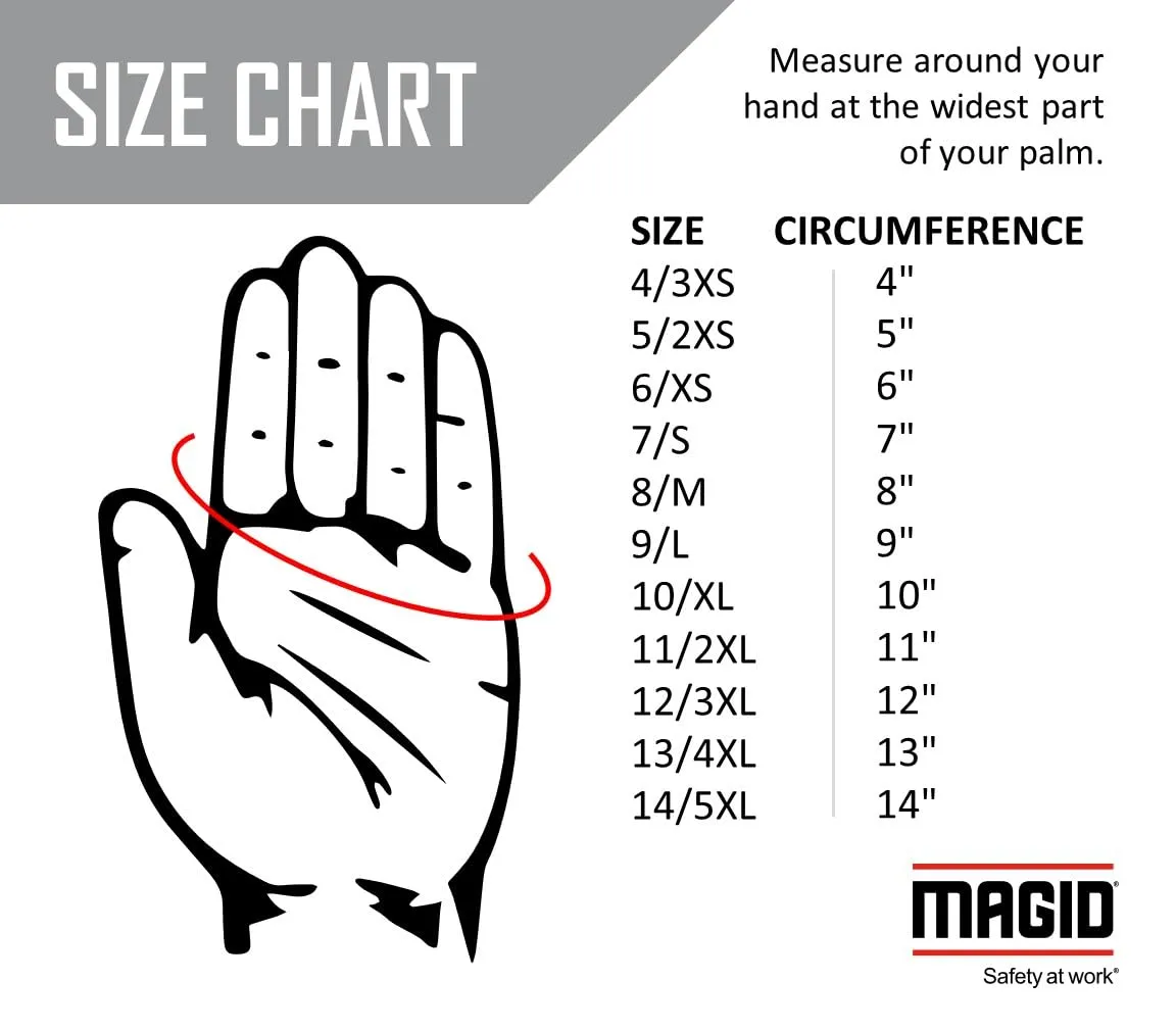 MAGID MultiMaster Double-Palm Cotton Glove, 72 Pairs, 100 Percent Cotton Canvas, Size 10/XL, Green