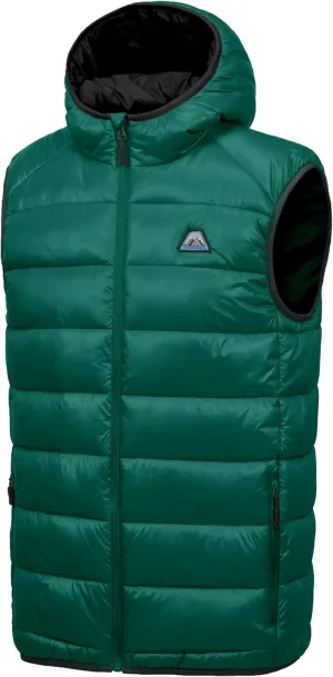 Mapamyumco Men’s Lightweight Puffer Vest with Hood, Water-Resistant Sleeveless Jacket for Hiking Ski