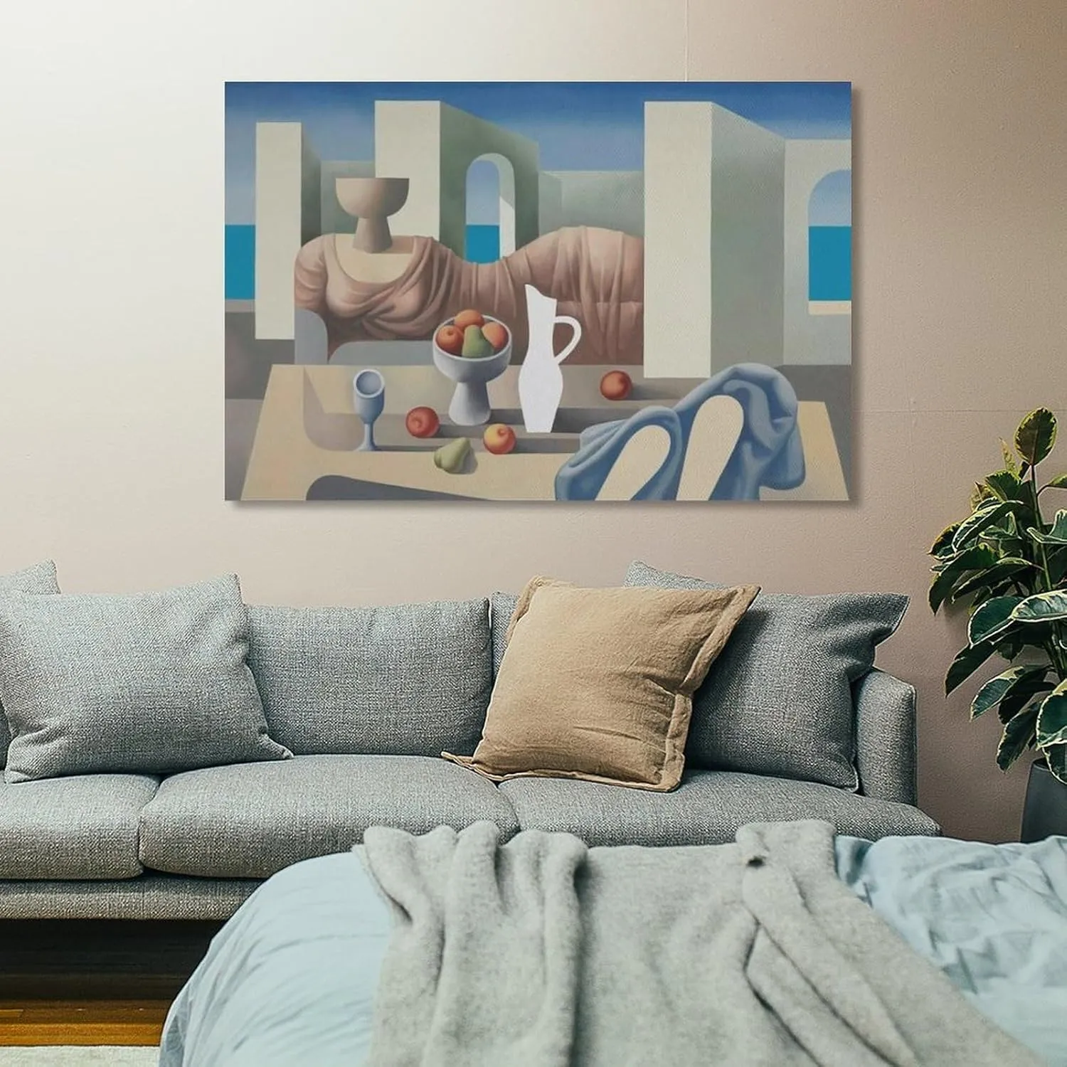 Mario.. Carreño Atardecer Junto Al Mar Art PosterWall Paint Art Posters Decor Modern Home Artworks Gift Idea 12x18inch(30x45cm) Frame-.