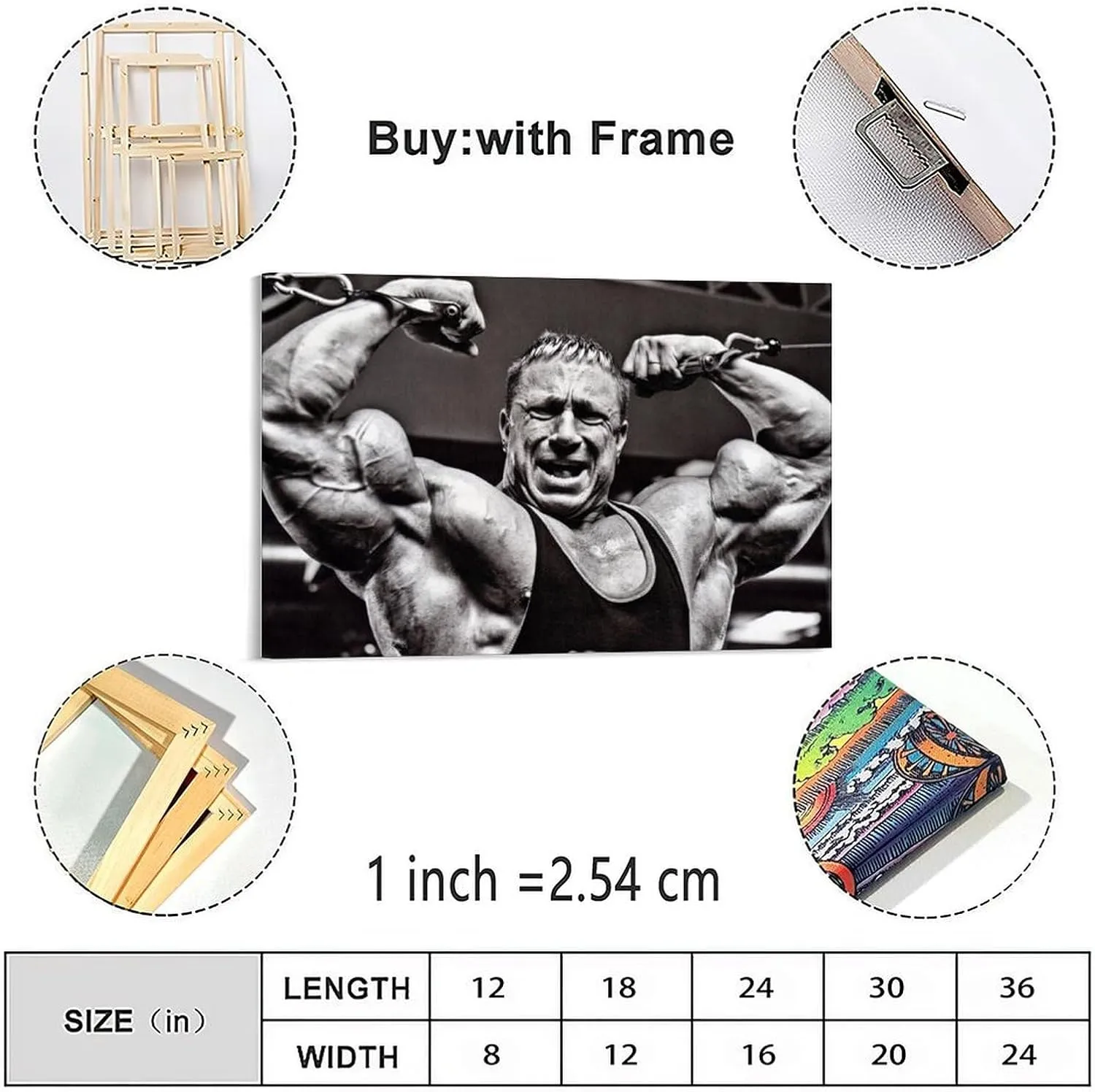 Markus Rühl Bodybuilder Poster 1 Canvas Painting Wall Art Poster for Bedroom Living Room Decor 24x16inch(60x40cm)