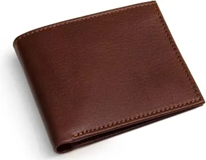 Maruse Bifold Wallet - Slim Leather Wallet – Genuine Italian Calf Leather Wallet – Elegant and Classy – Versatile and Minimalist Wallet for Men – Convenient Interior Pockets – Exquisite Present, Brown