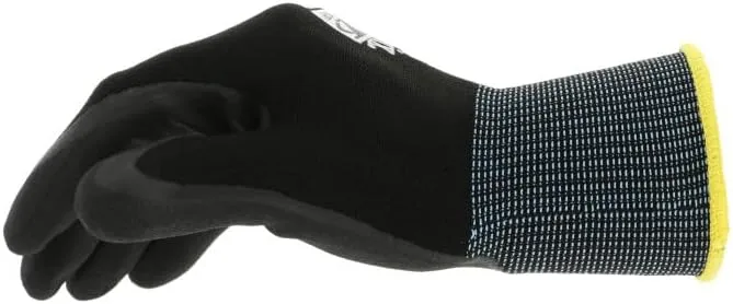 Mechanix Wear SpeedKnit Utility Work Gloves, 1 Pair - High Dexterity, Abrasion Resistant, Oil Resistant Micro Foam Grip (Large/XLarge, Black)
