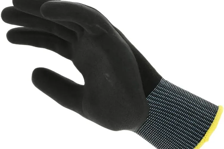 Mechanix Wear SpeedKnit Utility Work Gloves, 1 Pair - High Dexterity, Abrasion Resistant, Oil Resistant Micro Foam Grip (Large/XLarge, Black)