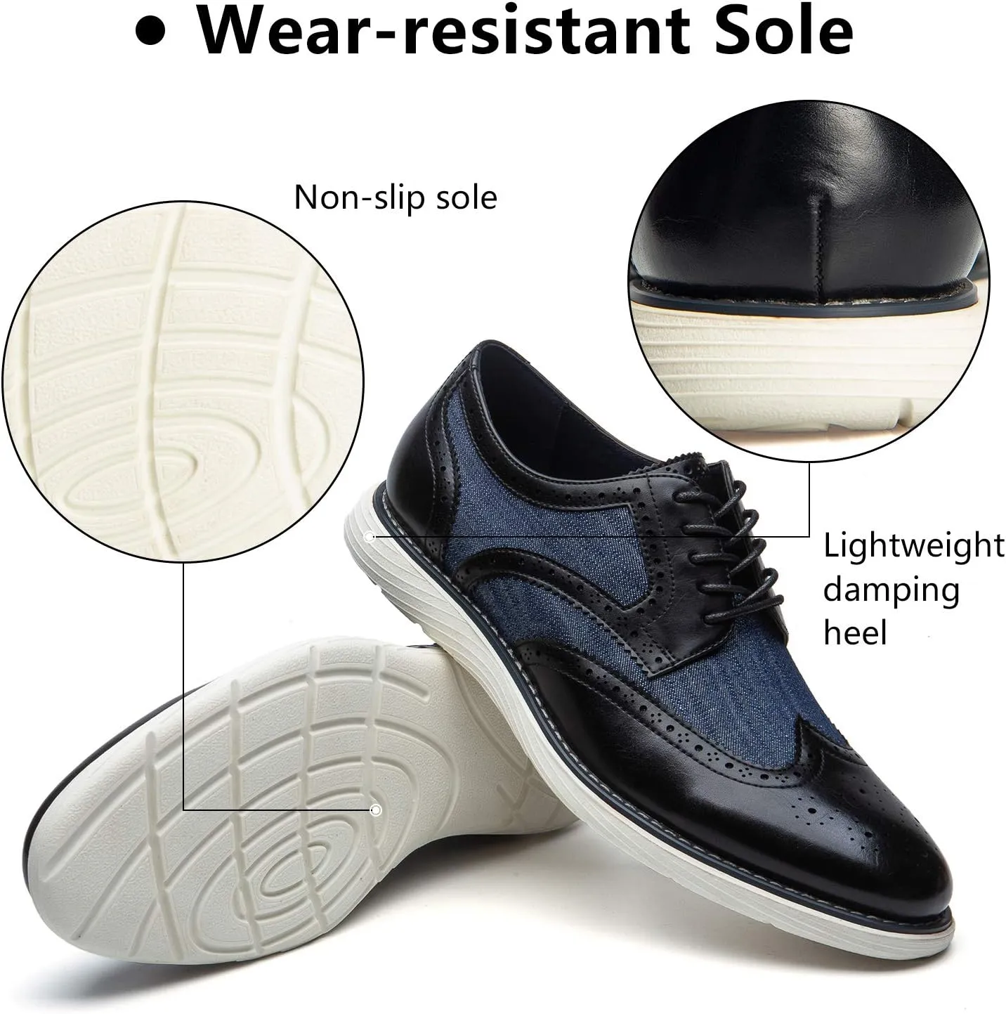Meijiana Men's Oxford Shoes Casual Shoes for Men Casual Dress Shoes for Men