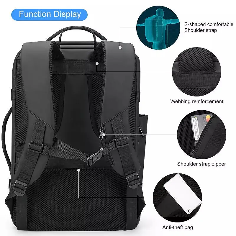Men Backpack Waterproof 17 Inch Laptop