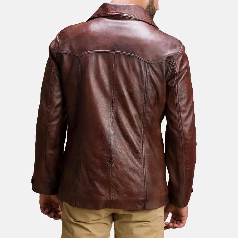 Men Brown Air Force A-2 Leather Flight Bomber Jacket - ww2 flight jacket - Men Navy G-1 Jacket - Brown Bomber leather Jacket