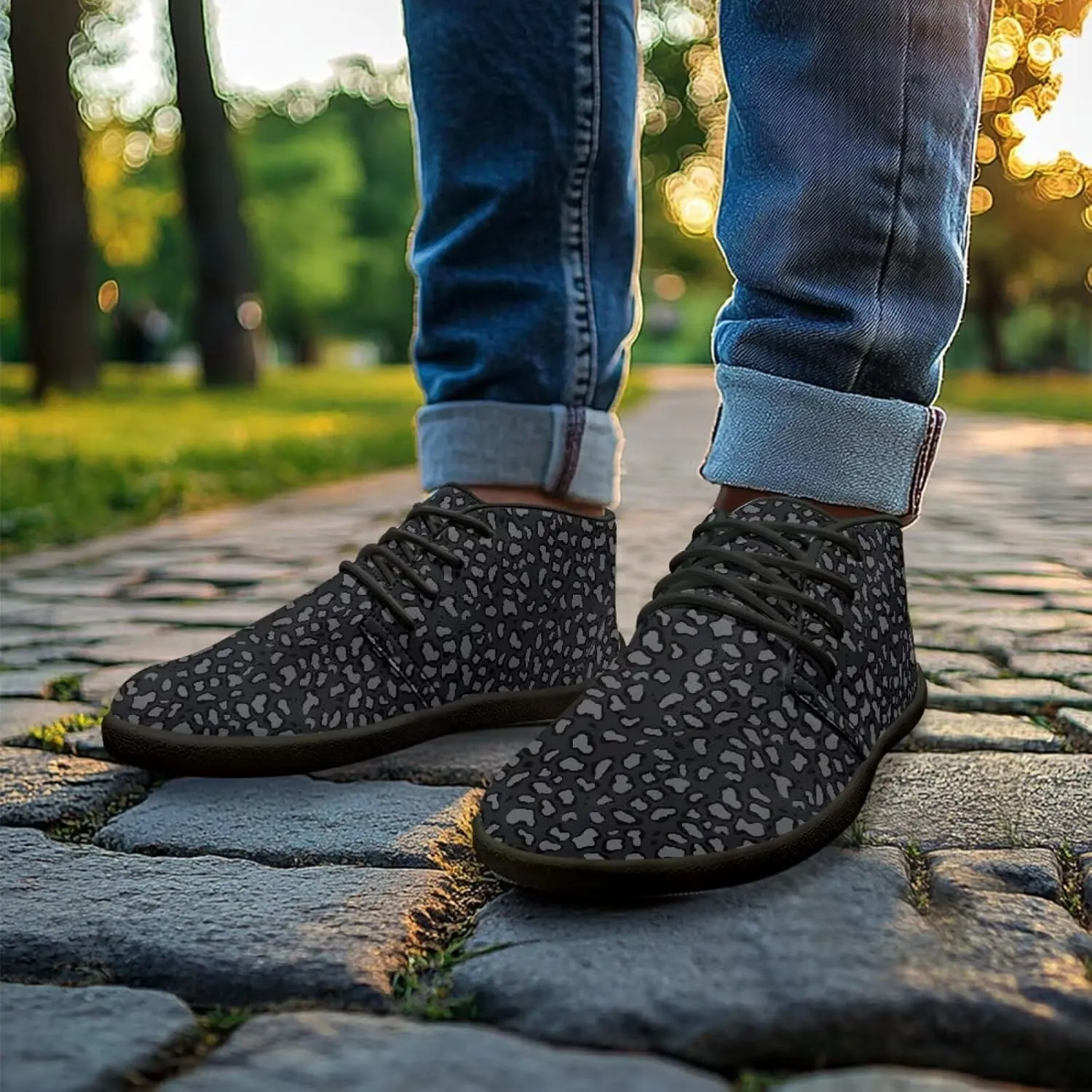 Men's Barefoot Shoes Wide Toe Box Casual Shoes Minimalist Breathable Walking Shoes with Zero Drop Sole
