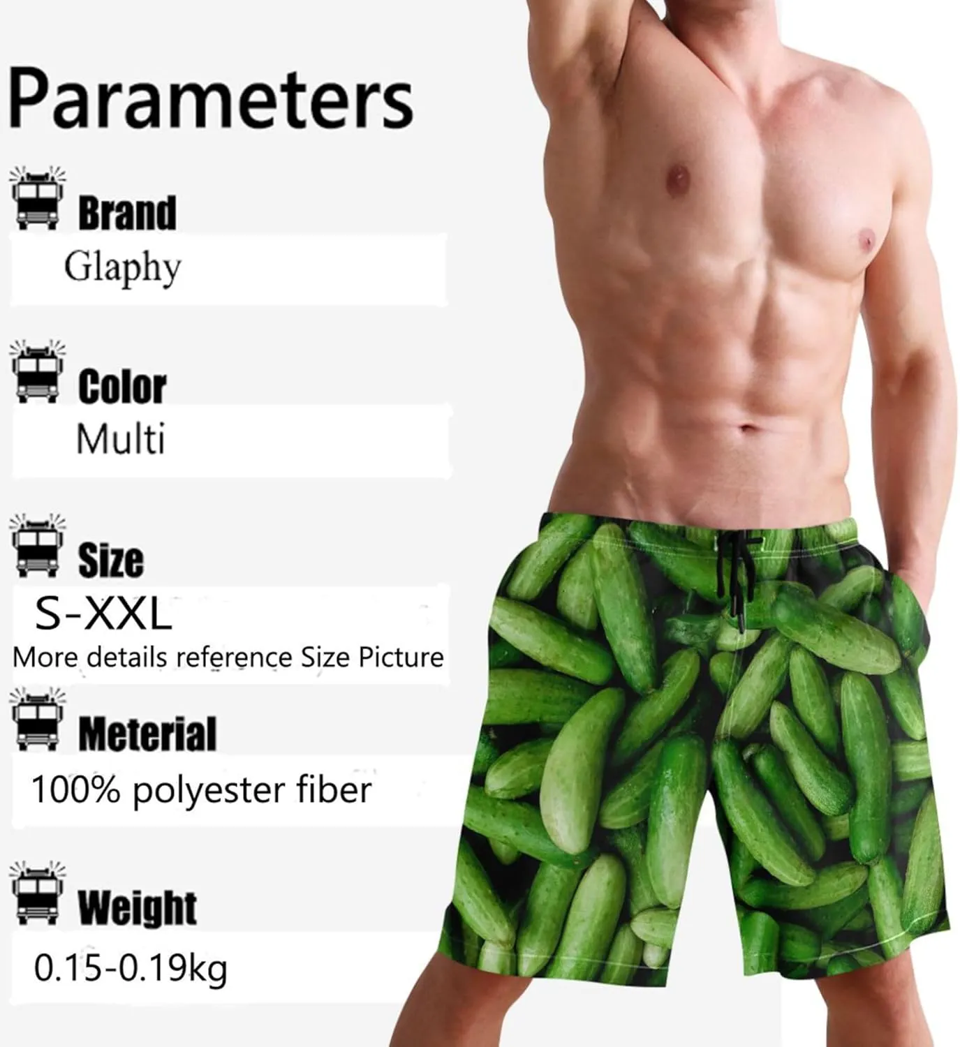 Men's Beach Shorts Swim Trunks Quick Dry Swim Shorts for Men