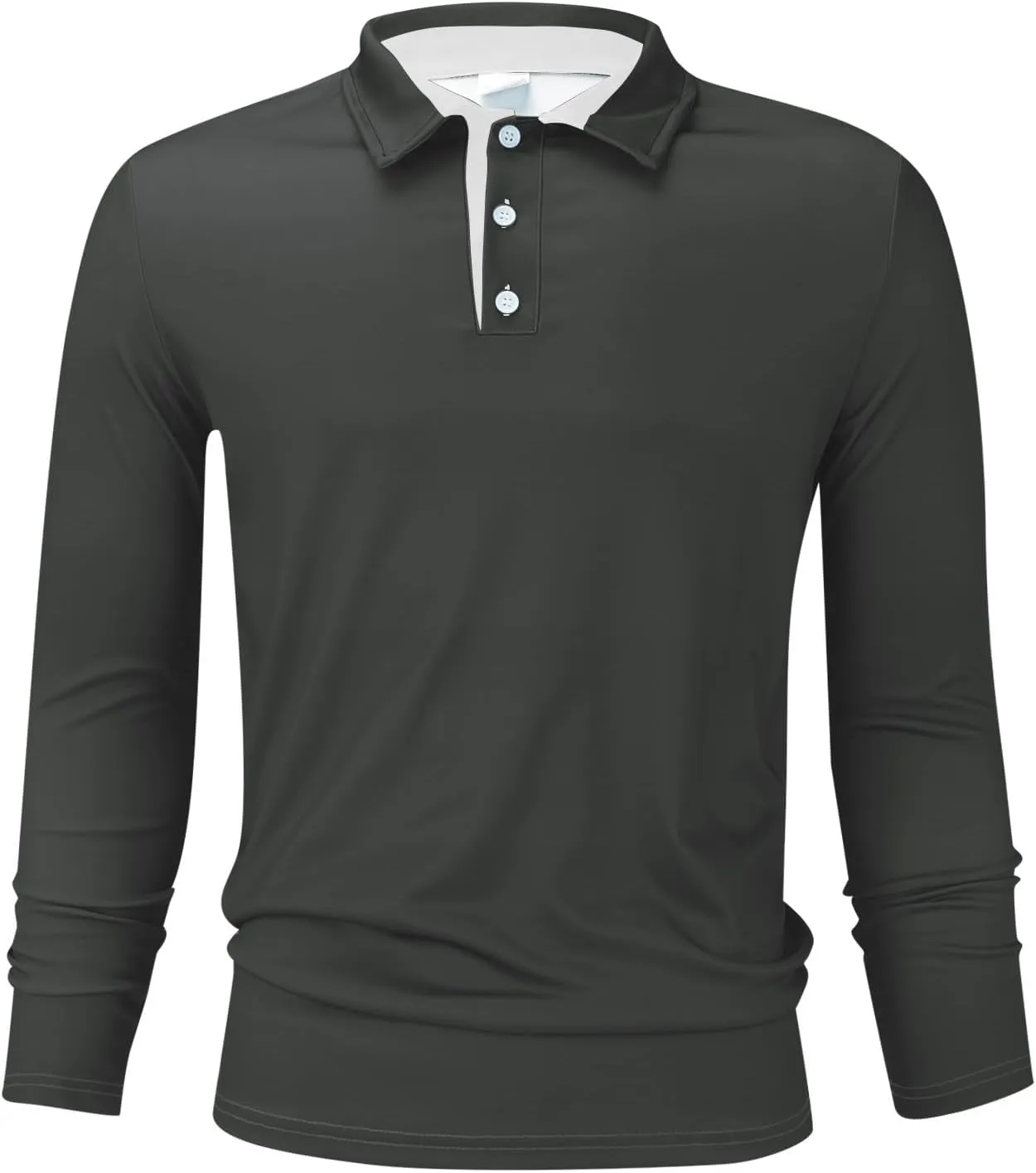 Mens Big and Tall Polo Shirts Lapel T Shirt Tops Men's Business Tops Polo White Tees White Tee Mens Plain Tshirts