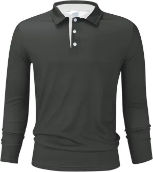Mens Big and Tall Polo Shirts Lapel T Shirt Tops Men's Business Tops Polo White Tees White Tee Mens Plain Tshirts