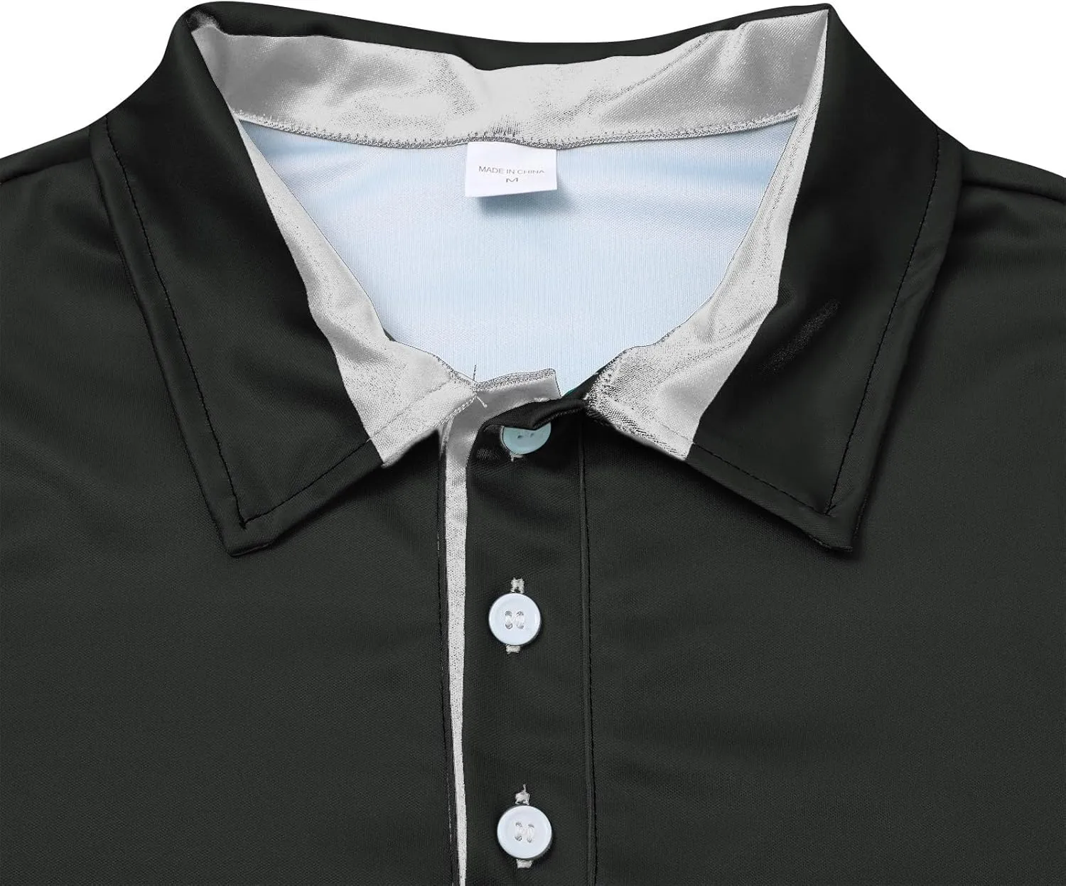 Mens Big and Tall Polo Shirts Lapel T Shirt Tops Men's Business Tops Polo White Tees White Tee Mens Plain Tshirts