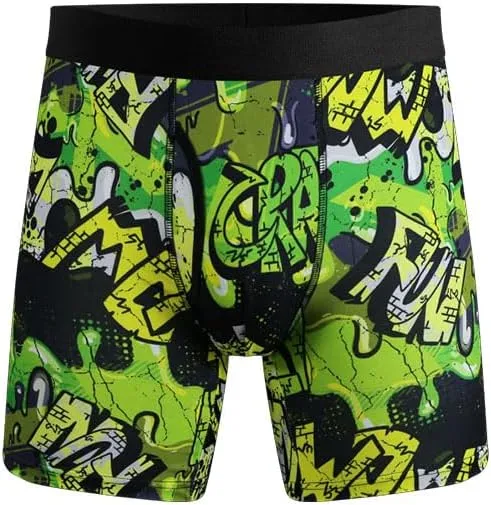 Mens Boxer Briefs Fast Dry Performance Underwear Cooling Breathable Sport Boxer Briefs 3 Pack