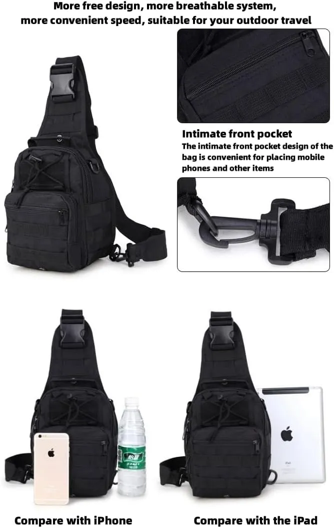 Men's Chest Bag Oxford Bag Crossbody Bag Shoulder Bag Korean Version Small Backpack Casual Belt Bag (Army green)