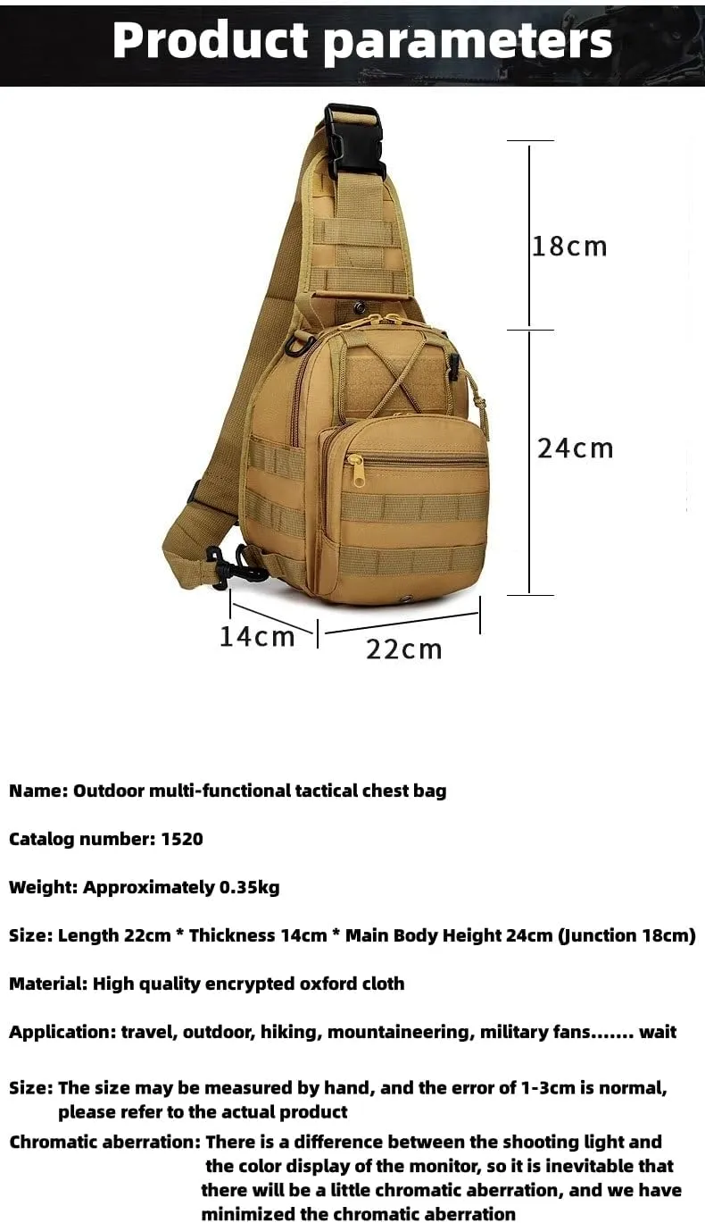 Men's Chest Bag Oxford Bag Crossbody Bag Shoulder Bag Korean Version Small Backpack Casual Belt Bag (Army green)
