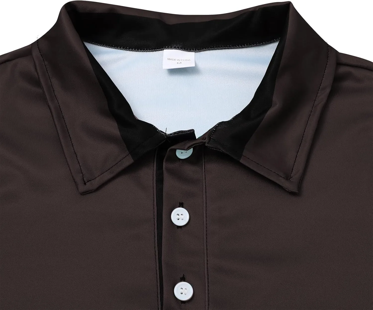 Mens Clothes Turtleneck Plush Sweater Men's Button Pullover Plush Sweater with Pocket Quick Dry Polyester Tshirts