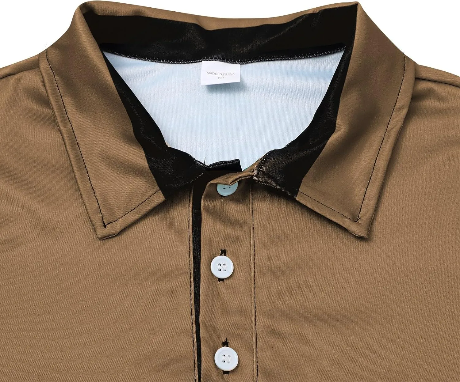 Mens Clothes Turtleneck Plush Sweater Men's Button Pullover Plush Sweater with Pocket Quick Dry Polyester Tshirts