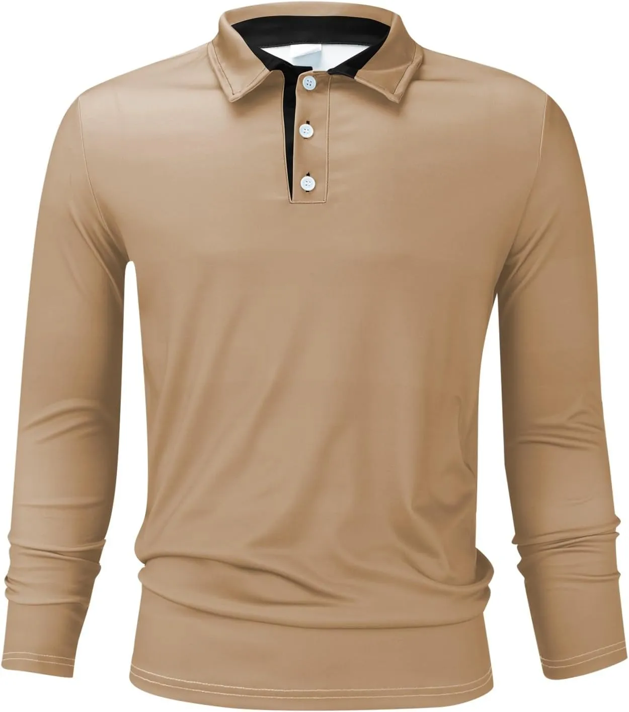 Mens Clothes Turtleneck Plush Sweater Men's Button Pullover Plush Sweater with Pocket Quick Dry Polyester Tshirts