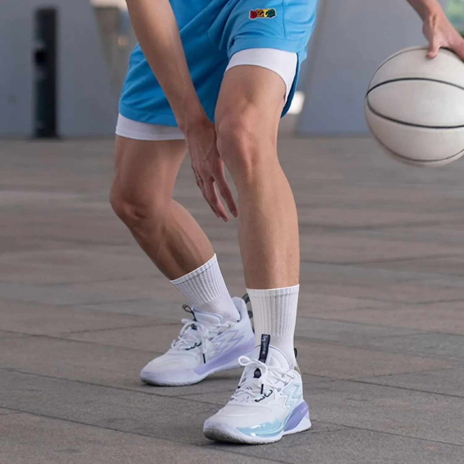 Mens Cushioned Crew Socks For Men, Sweat Wicking Anti-Odor Casual Everyday Work Gym Golf Training Athletic Socks