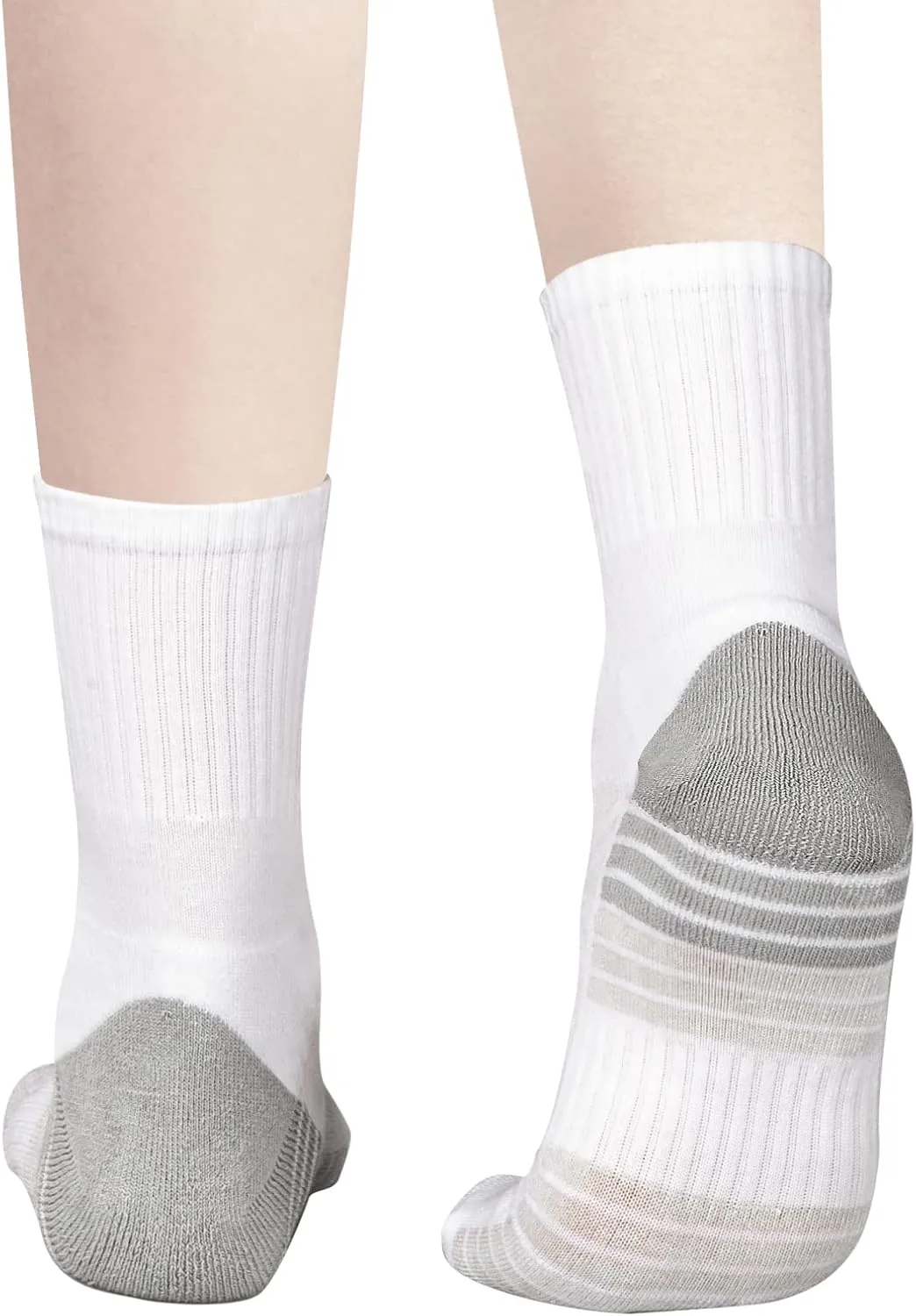 Mens Cushioned Crew Socks For Men, Sweat Wicking Anti-Odor Casual Everyday Work Gym Golf Training Athletic Socks