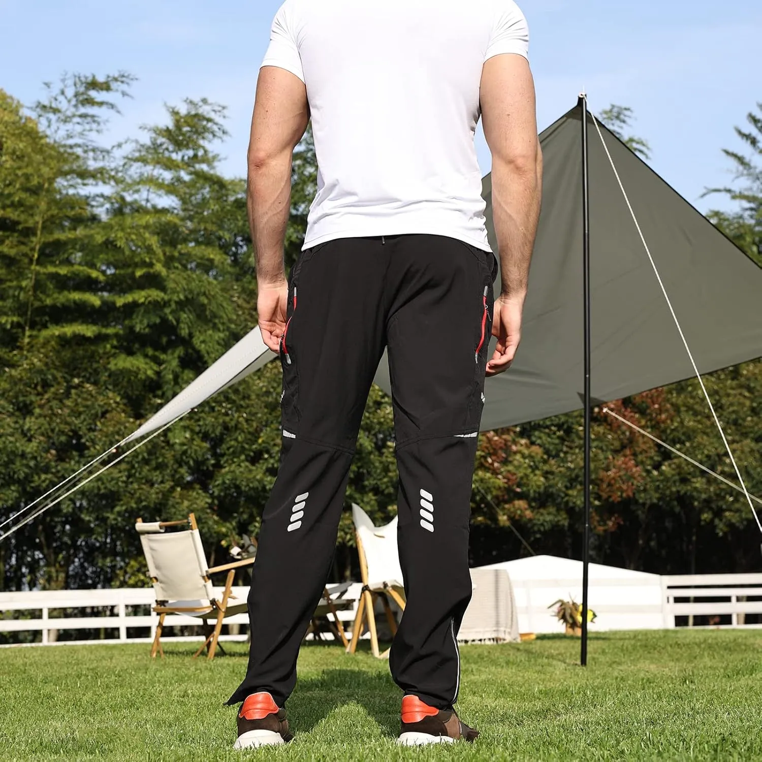 Mens Cycling Bike Pants Quick-Dry Windproof for Outdoor Mountain Running Hiking