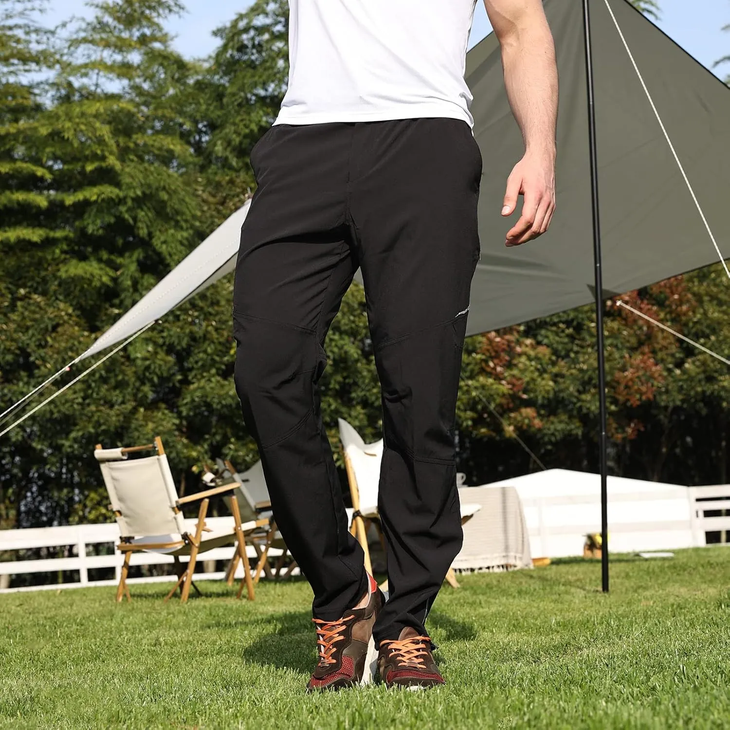 Mens Cycling Bike Pants Quick-Dry Windproof for Outdoor Mountain Running Hiking