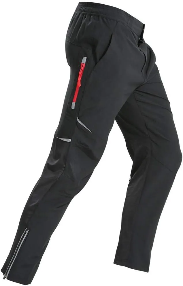 Mens Cycling Bike Pants Quick-Dry Windproof for Outdoor Mountain Running Hiking