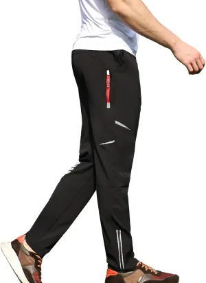Mens Cycling Bike Pants Quick-Dry Windproof for Outdoor Mountain Running Hiking