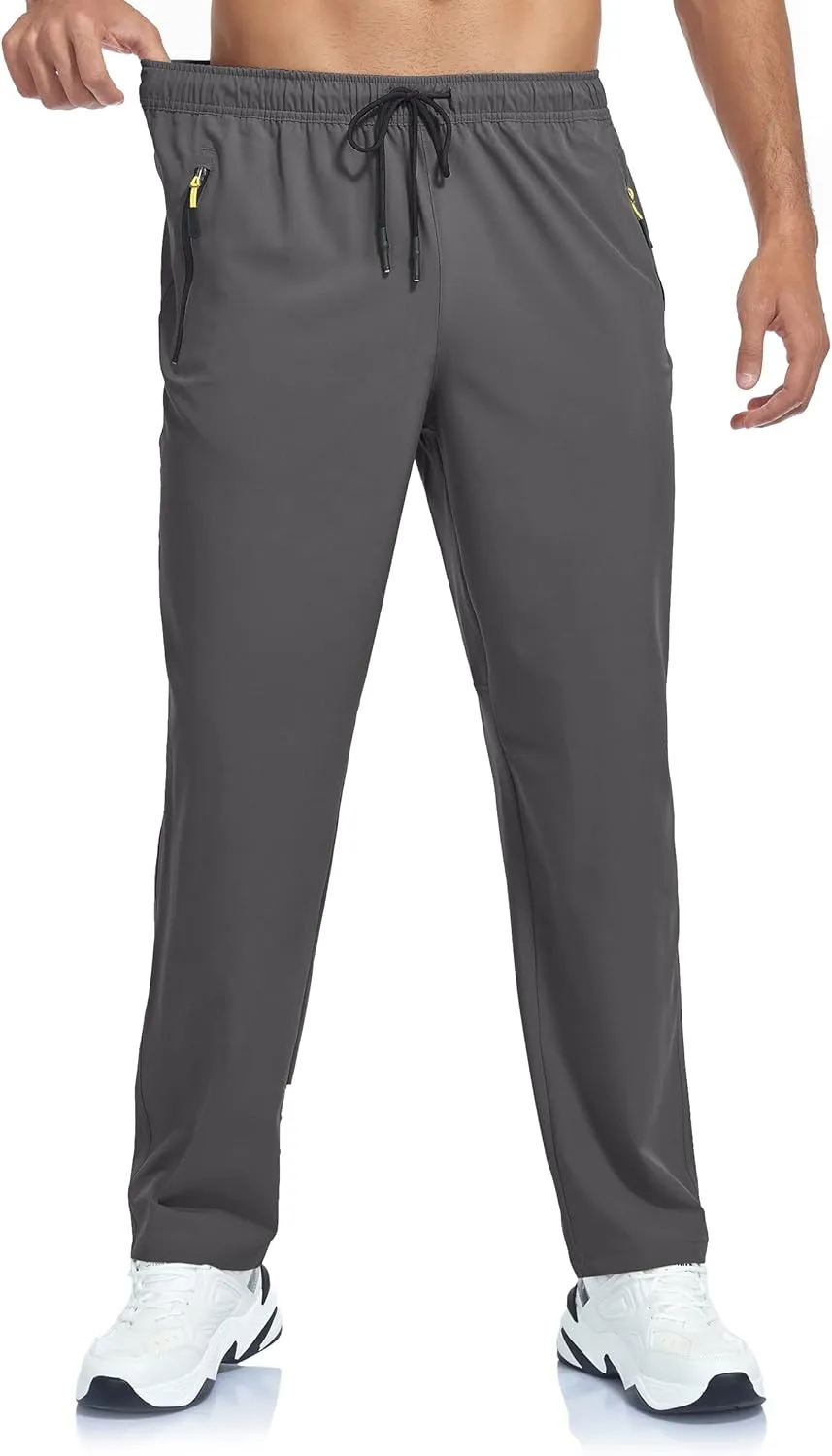 Men's Lightweight Hiking Pants Breathable Quick Dry Fit Waterproof Camping Fishing Running Athletic Active Jogger Pant