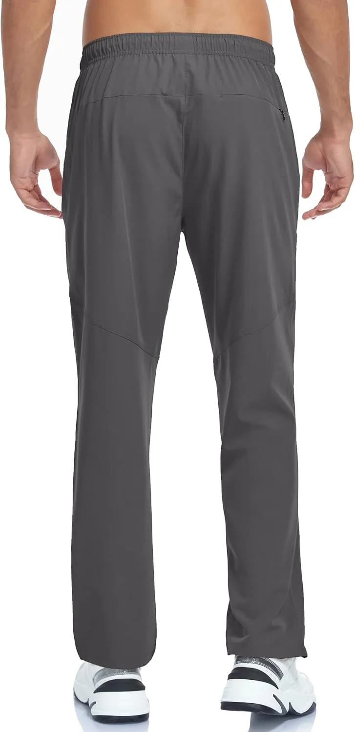 Men's Lightweight Hiking Pants Breathable Quick Dry Fit Waterproof Camping Fishing Running Athletic Active Jogger Pant