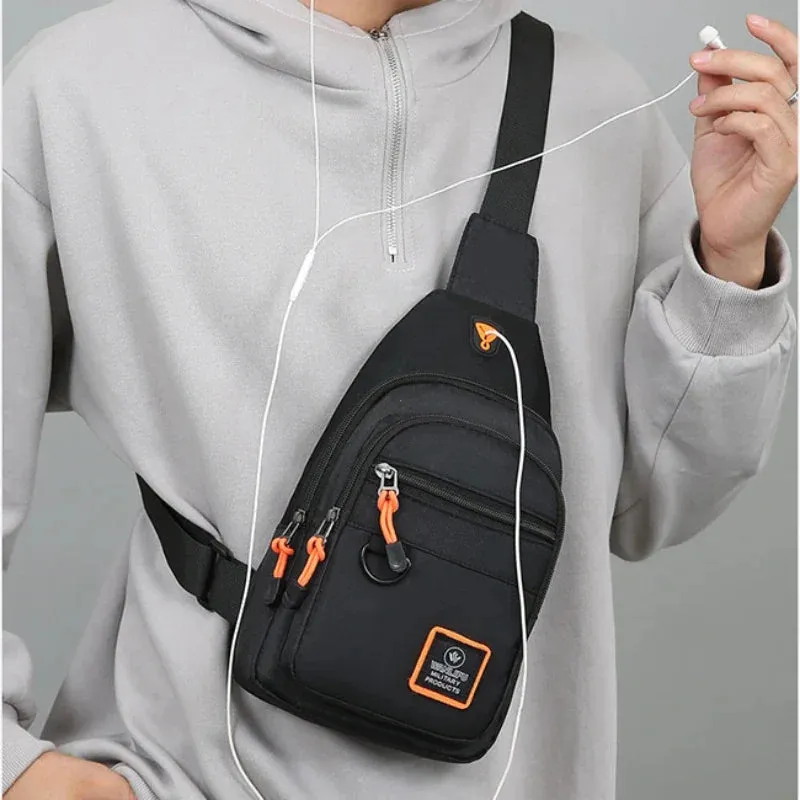 Men's Lightweight Oxford Chest Bag