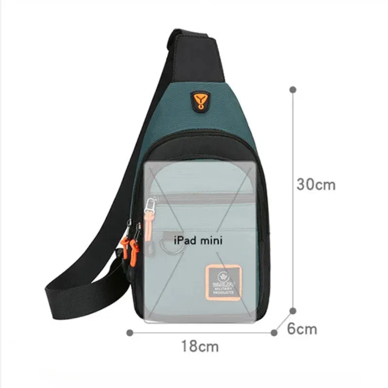 Men's Lightweight Oxford Chest Bag
