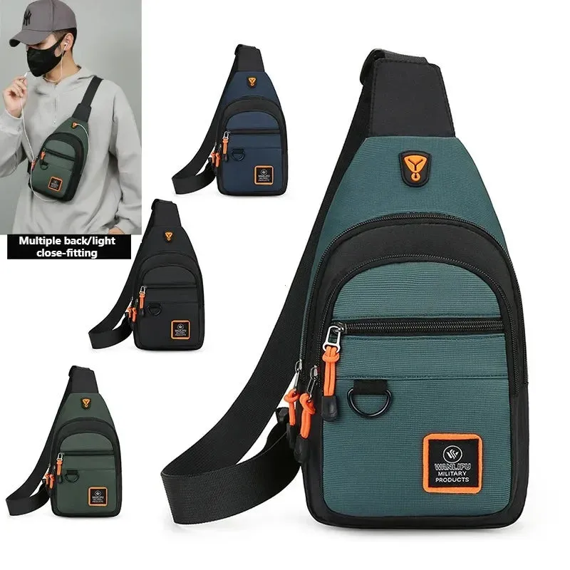 Men's Lightweight Oxford Chest Bag