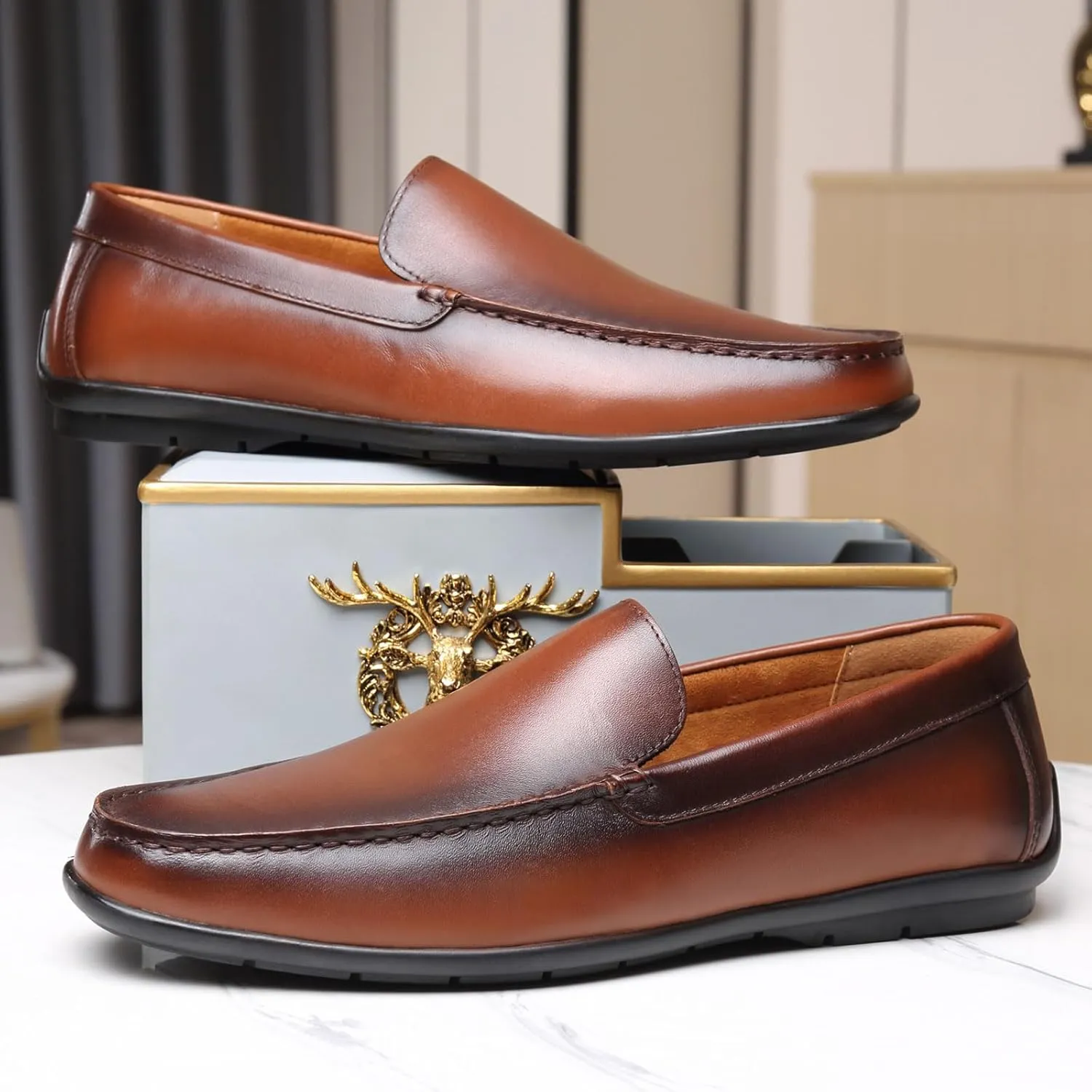 Men's Loafers Casual Shoes Slip On Driving Loafers Soft Light-Weight