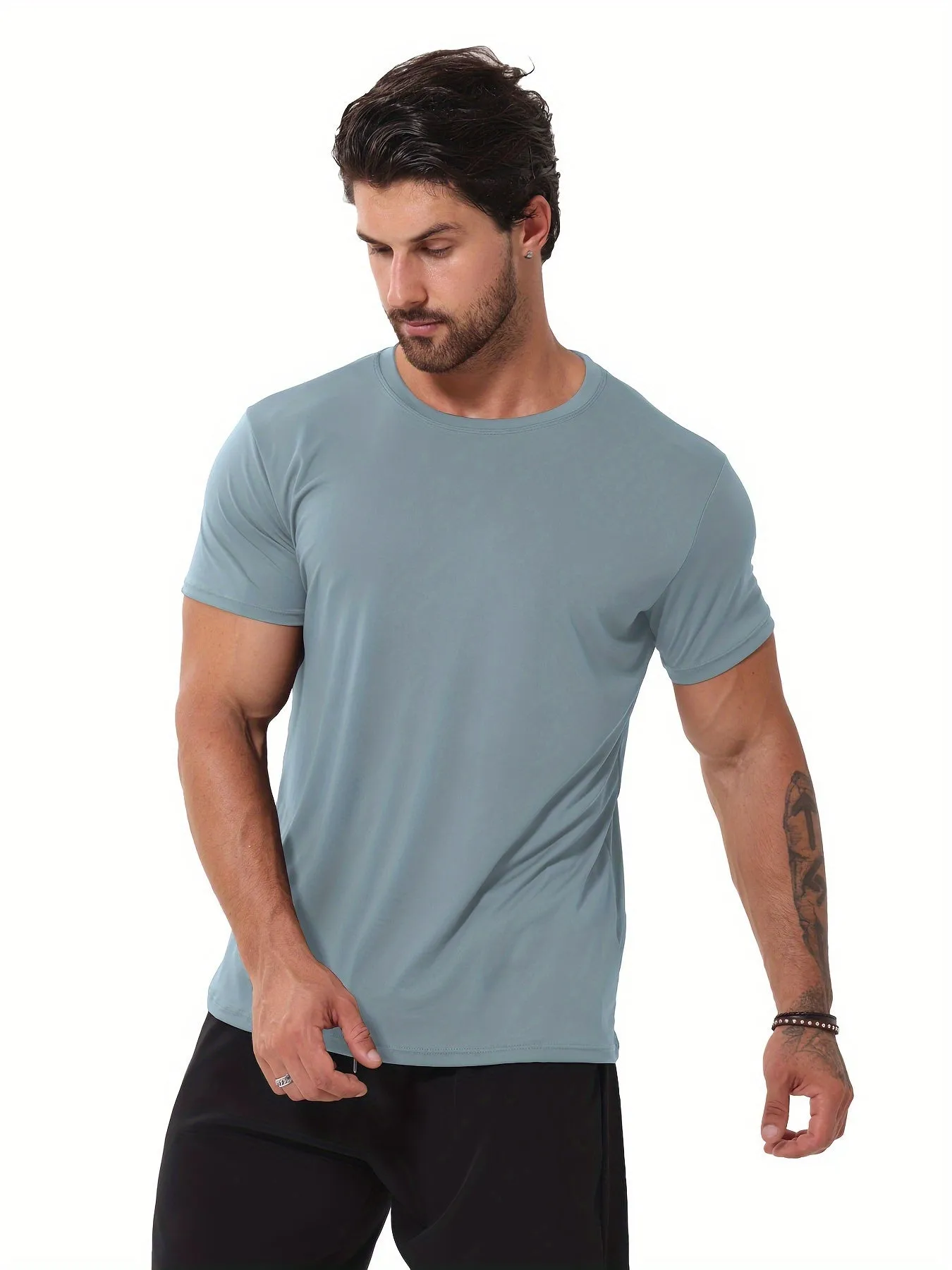 Men's Quick Dry Crew Neck T-Shirts