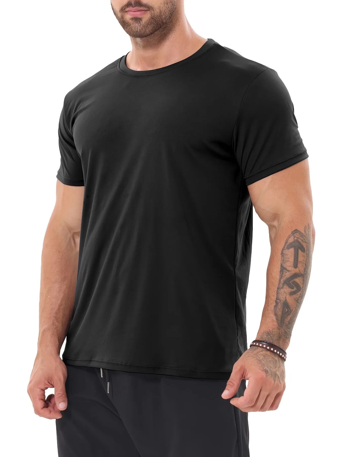 Men's Quick Dry Crew Neck T-Shirts